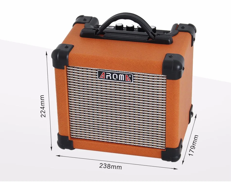 Orange AG-10 гитарный усилитель, динамик удобный портативный акустический Электрический гитарный усилитель звук для гитары бас с динамиком 10 Вт - Цвет: Orange