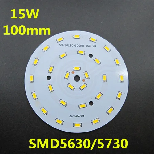10 шт. 3 Вт 5 7 9 12 15 18 SMD5730 SMD5630 PCB холодный белый теплый свет светодиодный Ной лампы