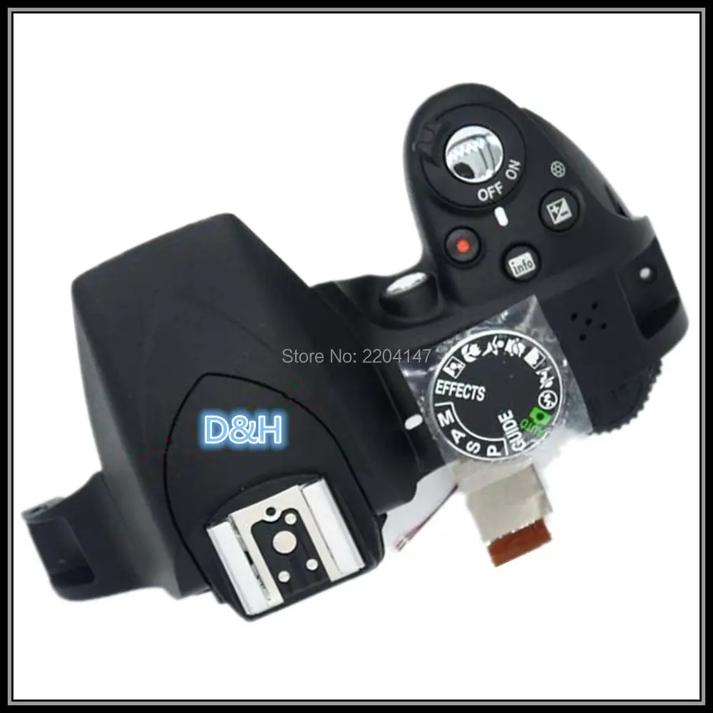 95% Новый оригинальный верхний чехол со вспышкой и кнопками для Nikon D3300 открытый