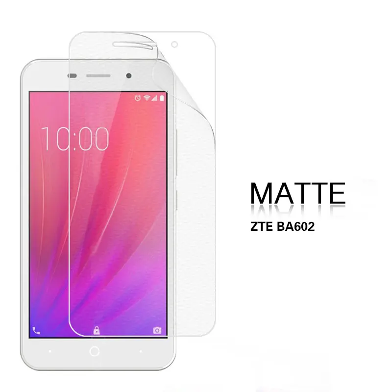 ЖК HD прозрачный глянцевый чехол для ZTE BA602 5 в матовой пленке с антибликовым