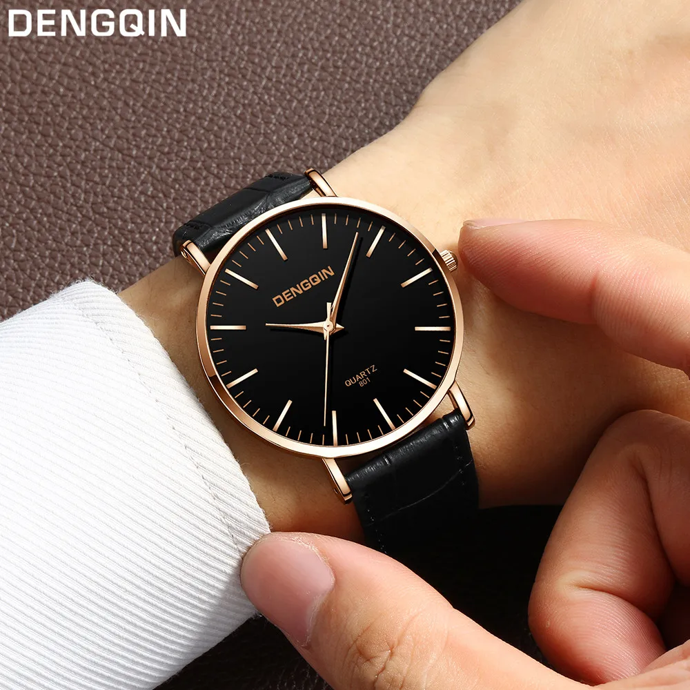 2019 reloj hombre модные часы для мужчин кожаный ремешок военный сплав аналоговые