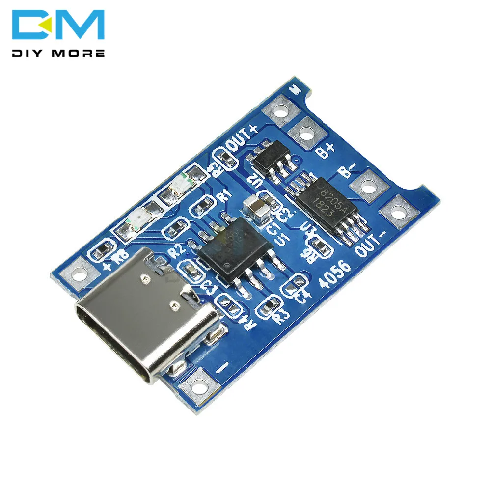 USB Type c 5V 1A 18650 TC4056A стандартная зарядная плата с защитой и двойными функциями литий