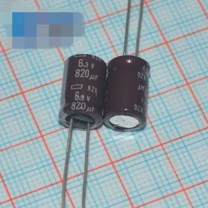 Оригинальные высококачественные алюминиевые электролитические конденсаторы, 20 шт.лот, 6,3 в, 820 мкФ, 8х12 мм, 820 мкФ, 6,3 в кзг...