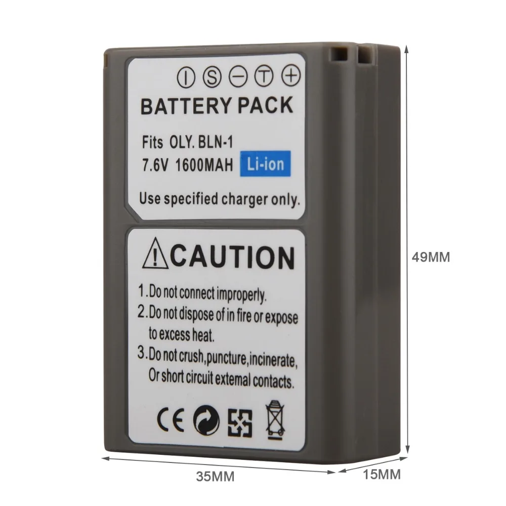 GOLDFOX 1 шт. 1600 мАч BLN PS BLN1 батарея для цифровой камеры OLYMPUS аккумуляторная E M5 EM5 OMD OM