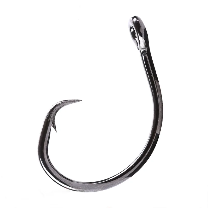 Mustad Norway происхождения рыболовный крючок из высокоуглеродистой стали большой размер Круг рыболовные крючки, 4/0, 6/0, 8/0/10/0,12/0, 39950NP-BN