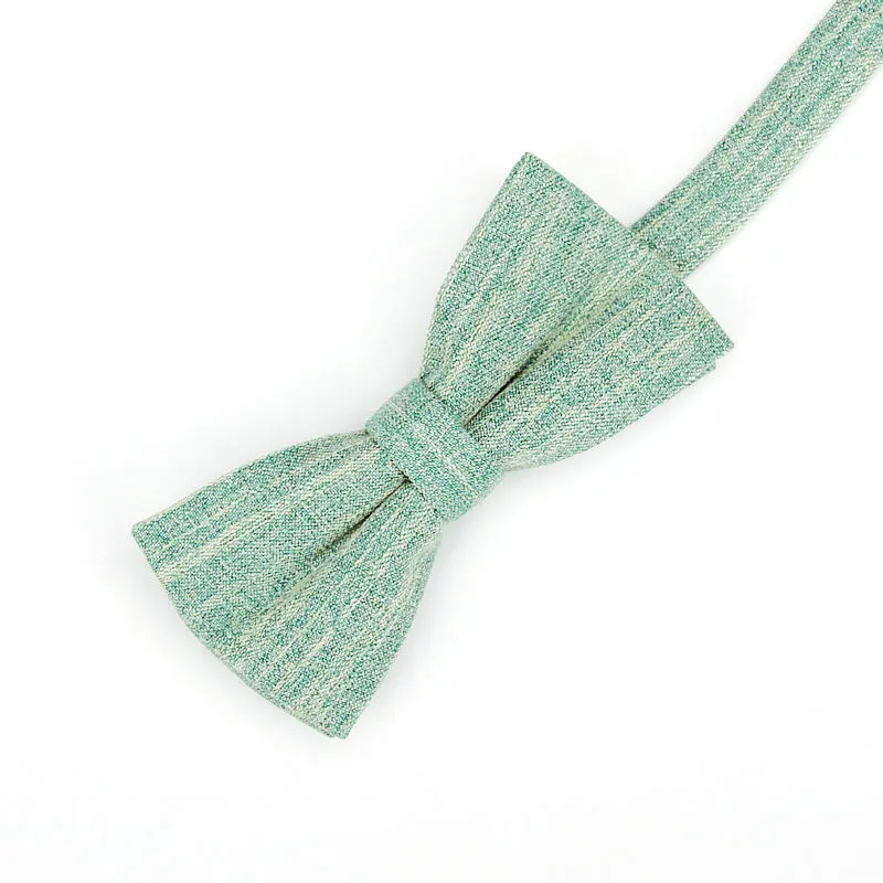 Мужской брендовый Новый Винтажный однотонный галстук бабочка в полоску для