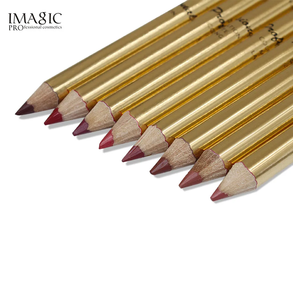 1PCS PRO Beauty IMAGIC Metal Women Lasting Lipliner Waterproof Lip Liner Stick Pencil 8 Color Long-lasting Natural |