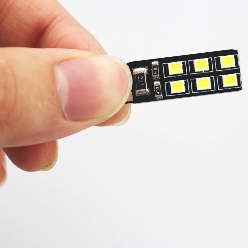 1 шт. T10 W5W 12 SMD LED CANBUS 12V автомобильный купол для чтения боковые огни 194 168 лампы Белый