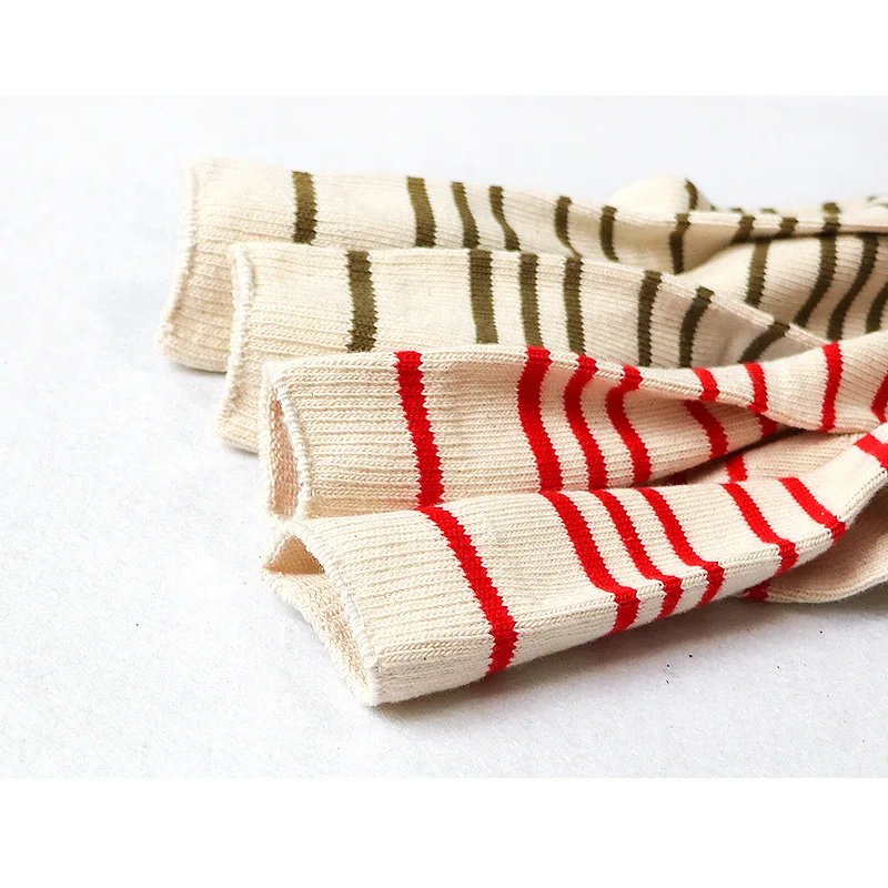 Осень-зима новый натуральный хлопок Мужские носки в полоску чулочно-носочные