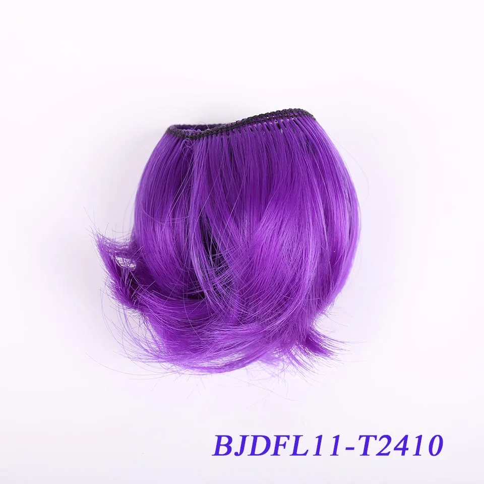 Bybrana 5 см* 100 см коричневый серебряный розовый волос BJD парик SD DIY парик для кукол - Цвет: T2410