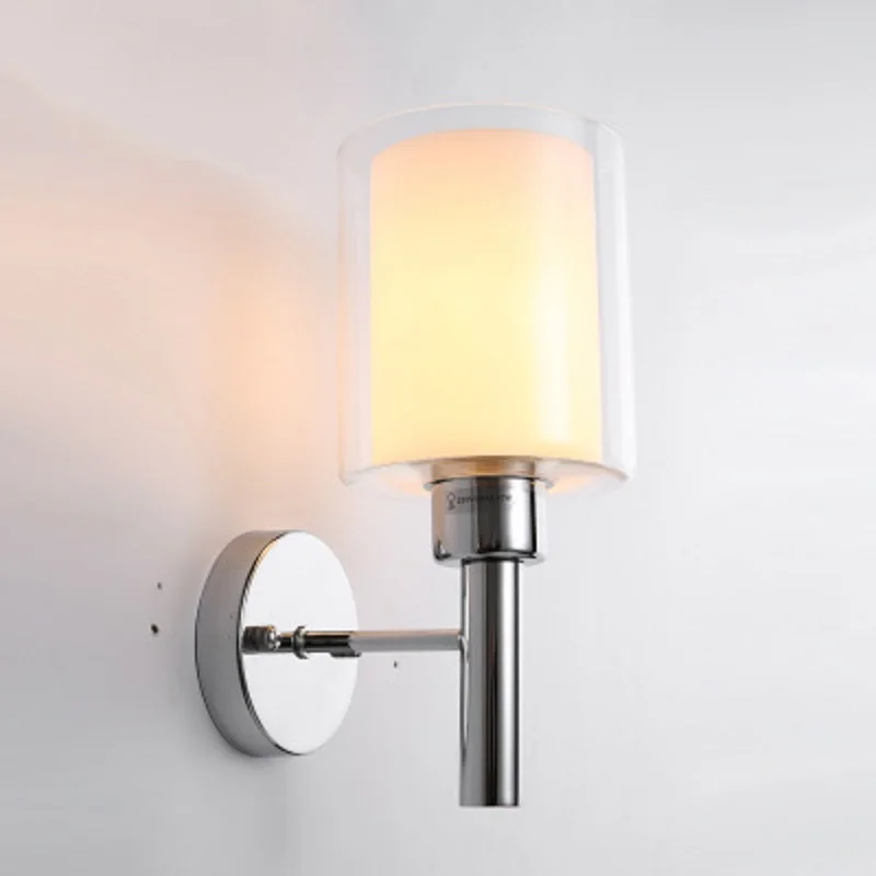 

LukLoy Modern Bedroom LED Wall Lamp Bedside Modern Sconce Double Glazed Wall Light For Bedroom Hotel Indoor Lighting Fixtures