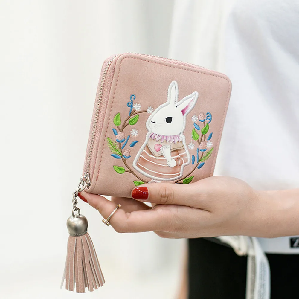 Aelicy Модный женский клатч с принтом животных кошельки на молнии короткий