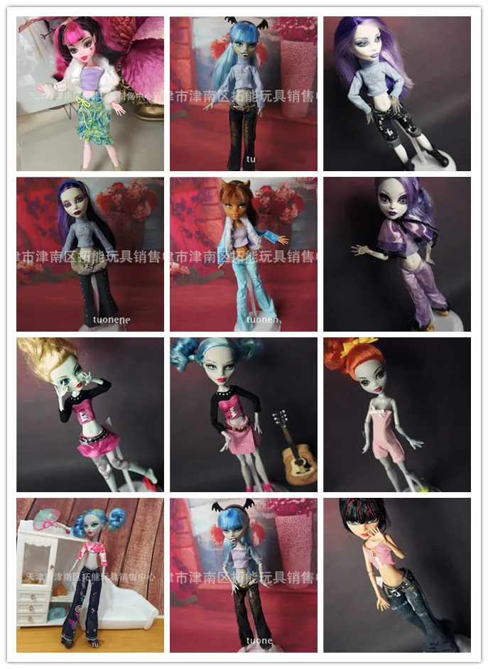 Повседневный костюм оригинальная одежда Кукольное платье для кукол Monster High 1/6 15