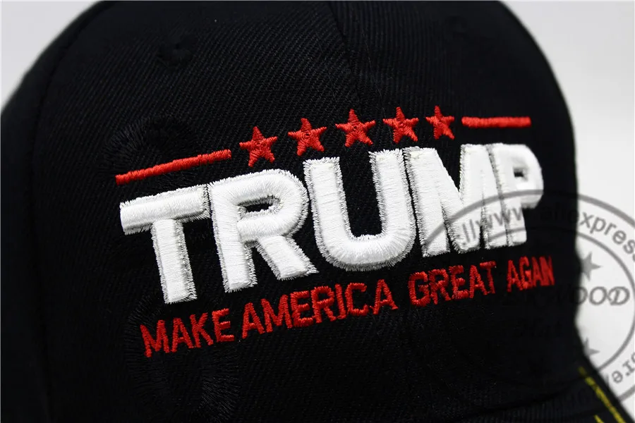 LIBERWOOD, Красная Шапка Дональда Трампа, новая хлопковая бейсболка с большой вышивкой американского флага MAGA
