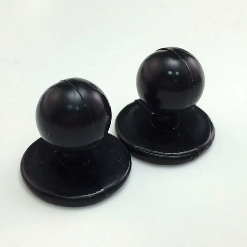 100x Black 100 шт 11x18 мм пластиковые пуговицы манжеты для ресторана Униформа шеф-повара КУРТКА Униформа костюм - Цвет: 100x Black