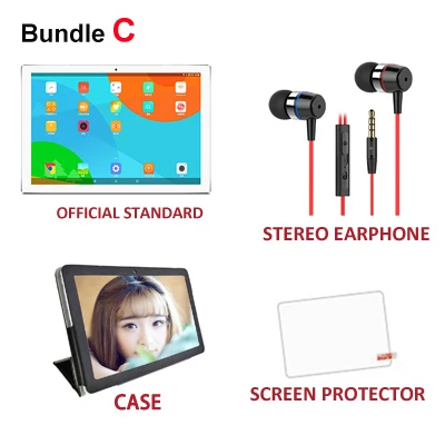 Bundle C Teclast P10 Восьмиядерный 10,1 ''ips планшетный ПК 1920x1200 Android 7,0 Rockchip RK3368 Восьмиядерный 2 ГБ/32 Гб двойная WiFi камера - Комплект: Bundle C