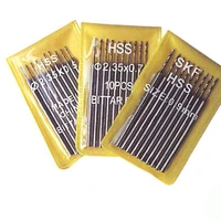 free shipping hss drill burs woodworking drilling rotary tools jewelry tool 10pcsbag shank size 2 35mm