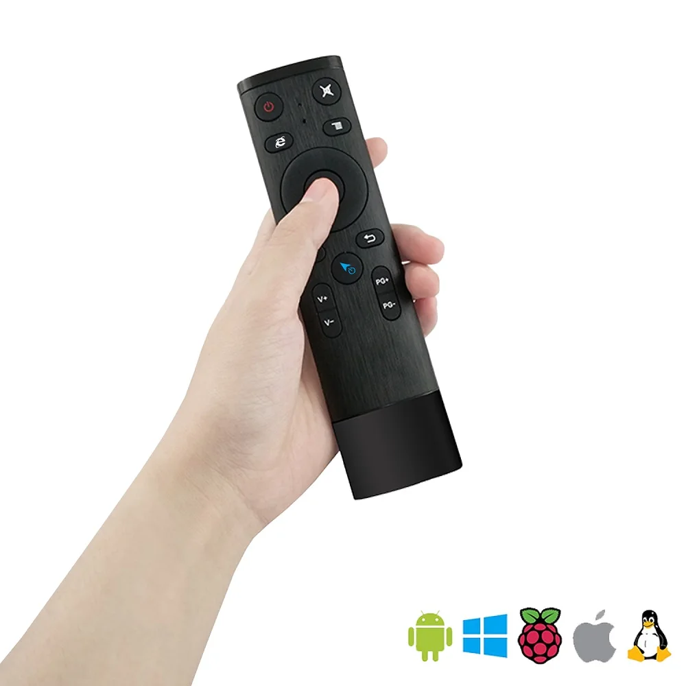 4 шт./лот Q5 мини-клавиатура Bluetooth голос дистанционного Управление для Smart ТВ Android Box IP ТВ Беспроводной 2,4G воздуха мышь с USB приемник - Цвет: Voice