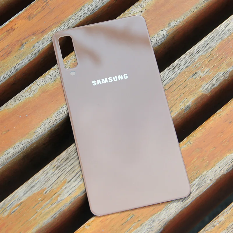 Samsung чехол для задней панели с батарейным отсеком и задней стеклянной крышкой для samsung Galaxy A7 версия SM-A730x A730x SM-A750 задняя крышка для телефона