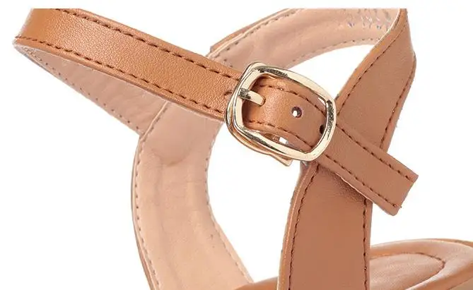 Сандалии для мам из натуральной кожи Новинка лета 2018 года Большие размеры 40 43