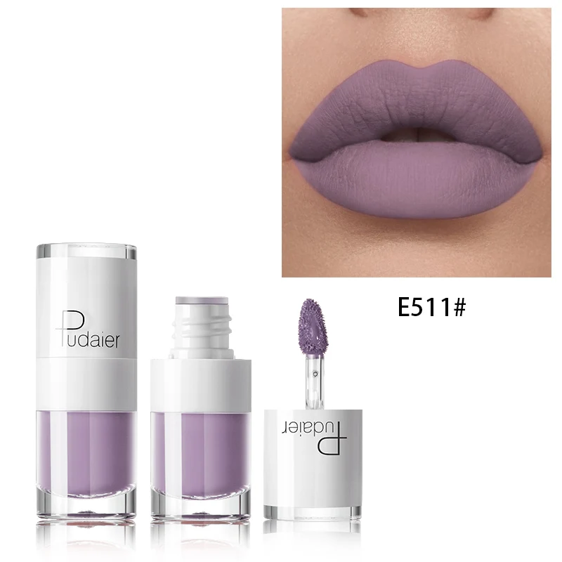 Pudaier 16 цветов матовая губная помада водостойкая макияж стойкий телесный