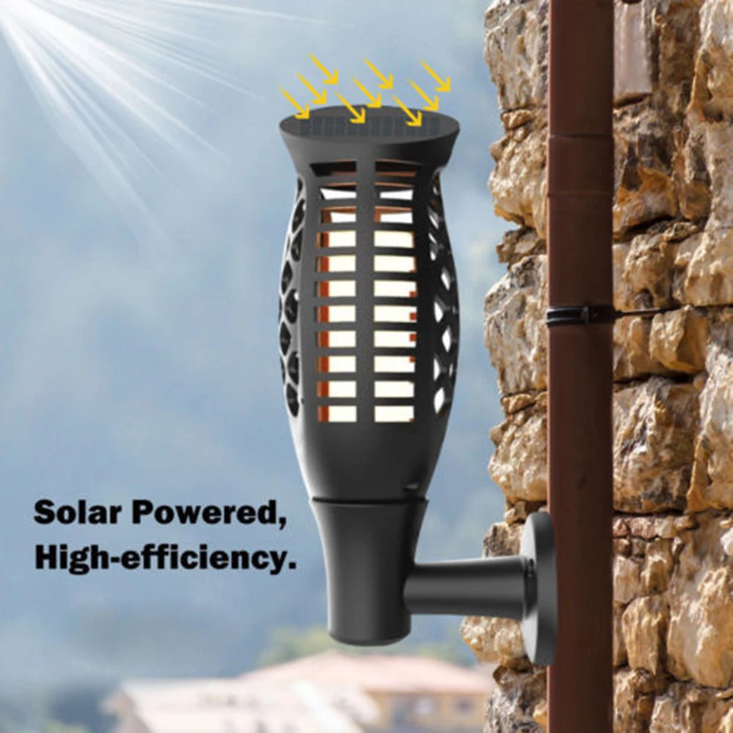 3 Modes Outside square Solar Light Street style Lamp Flame Led Lights Decoration Outdoor Lawn lights 3.7V Working Bulb | Освещение