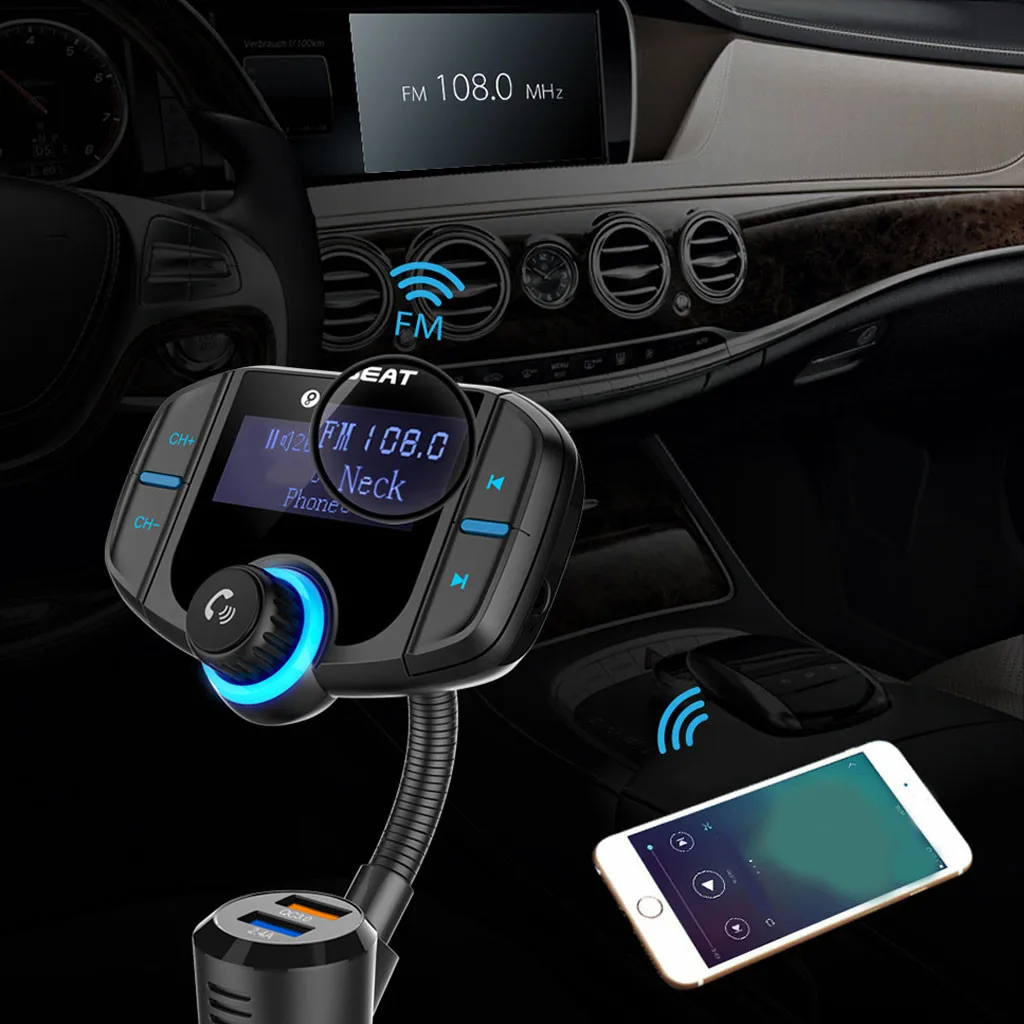 CARPRIE новинка 2019 автомобильное беспроводное зарядное устройство с Bluetooth USB fm