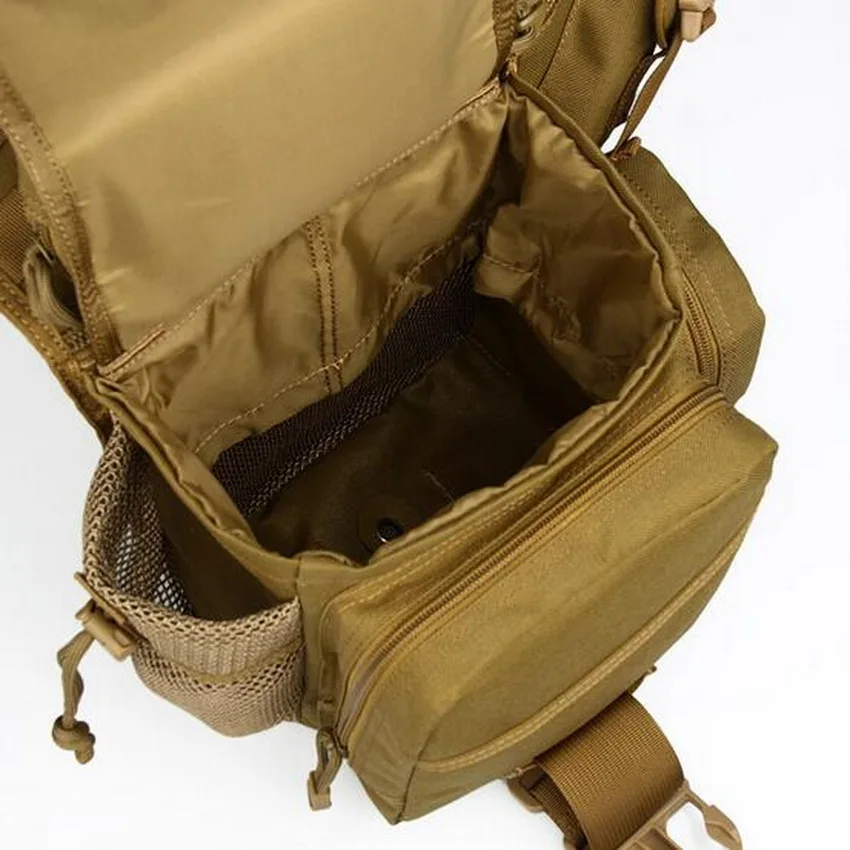 Уличная тактическая сумка мессенджер водонепроницаемая хлопковая Холщовая