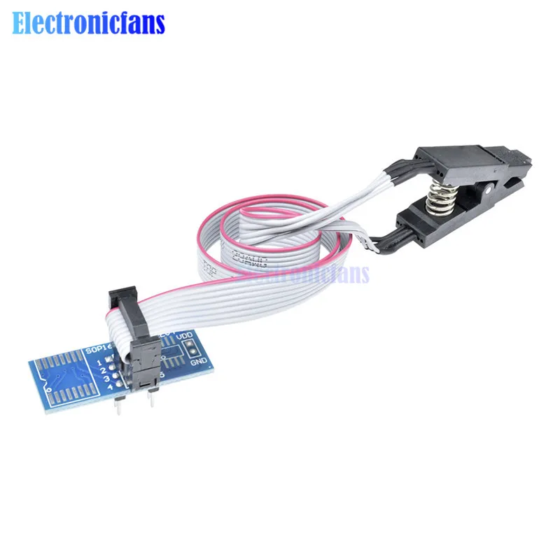 USB программист серии CH341A 24 EEPROM писатель 25 SPI Flash BIOS + SOIC8 SOP8 SOP Формат Флэш чип зажим