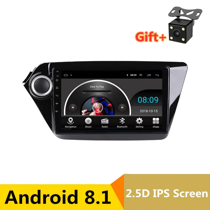 9 &quot2.5D IPS Android 8 1 автомобильный DVD мультимедийный плеер GPS для Kia Rio 3 K2 2012 2013 2014 2015