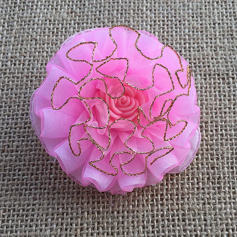 Резиновая лента для волос с хвостиком 2 шт. эластичные золотые кружевные резинки