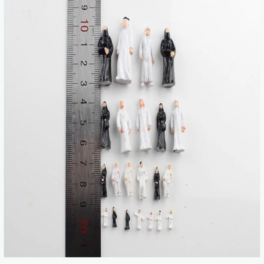 50pc1:50 1:75 1:100 1:150 1:200 scale mini abs arab Figure Architectural sand table material model background character posture |