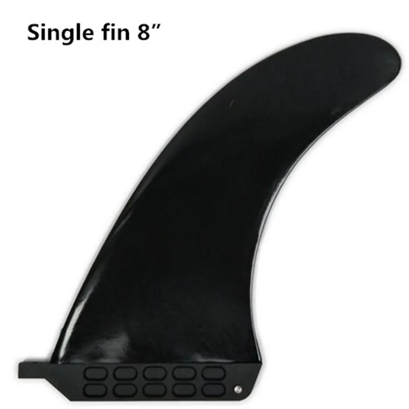 SUP одиночные плавники 6,5 ''7,5'' 7,75 ''8'' 9 ''9,5'' 10 ''дюймов нейлоновые пластмассовые плавники для серфинга Лонгборд Центровой плавник стоячий весло