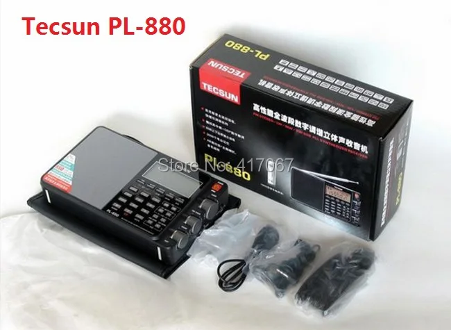 Tecsun PL-880 портативный цифровой радиоприемник PLL Fm / MW LW SW SSB синтезированный весь