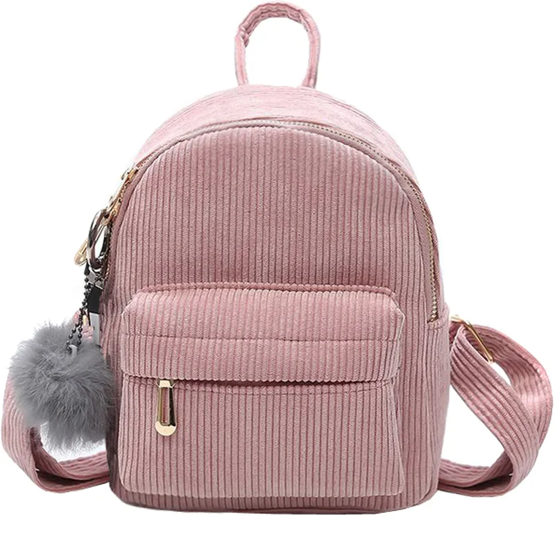 

Fashion Women Backpacks 2020 New High-quality Warm Corduroy Women Backpacks Simple Small Mini Backpack Travel Shoulder Bags