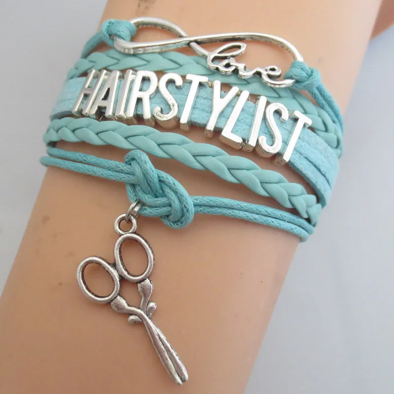 Модный стильный браслет для волос с очаровательным сердечком hairstylist парикмахера