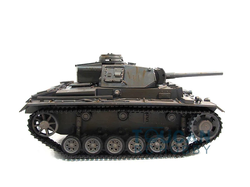 100% Металл Mato 1/16 Panzer III RC Tank KIT RTR модель инфракрасная версия окрашенная серая 1223
