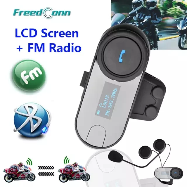 Обновленная версия! FreedConn T-COM-SC W/экран BT Bluetooth мотоциклетный шлем гарнитура с