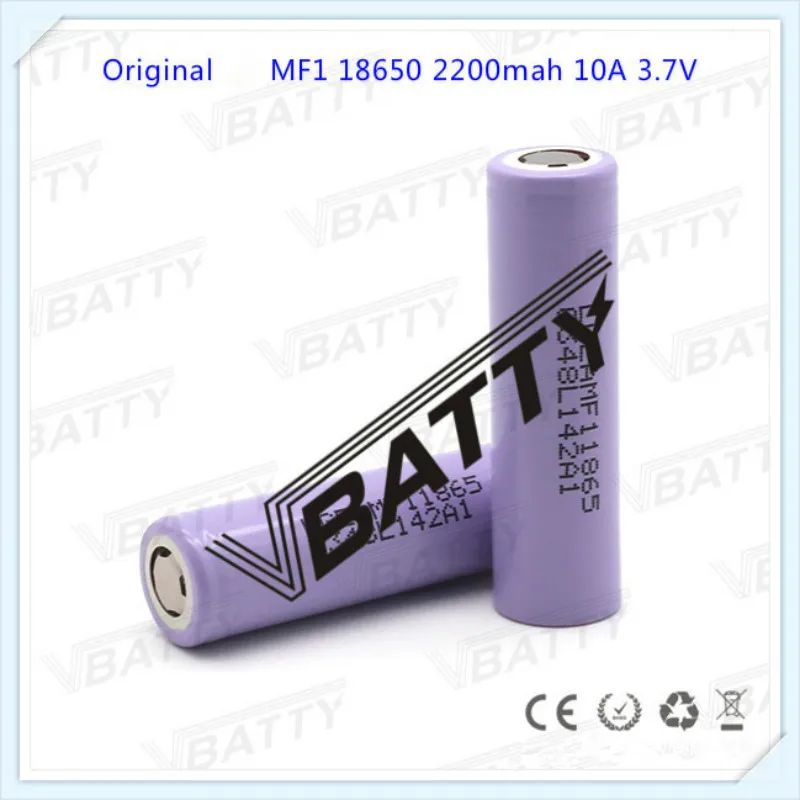 100% оригинал для LG MF1 18650 2200mah батарея 18650MF1 3 7 V разрядка 10A литий-ионная