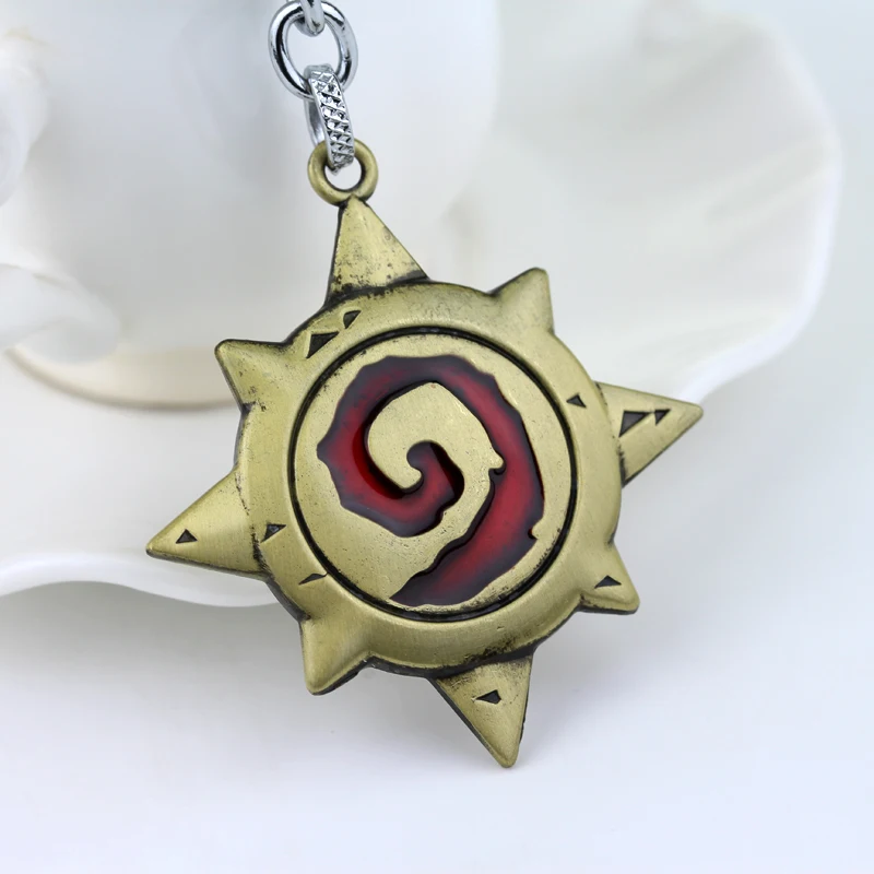 Игровой брелок Hearthstone: Logo Heroes of Warcraft держатель для автомобильных ключей из сплава