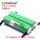 Новый оригинальный аккумулятор Liitokala 18650 2500 мАч INR1865025RM 3,6 в разряд 20 А специальный аккумулятор + никелевый лист сделай сам