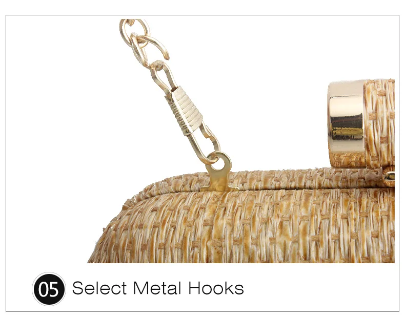 New Clutch Wallet Straw Bag Handbags Rattan Bag Handmade Woven Summer Travel Beach Bag Luxury Handbags Women Bags Designer Party