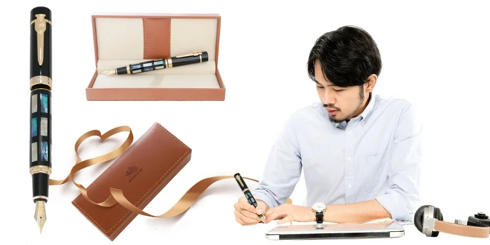 JinHao 650 or 8802 перьевая ручка 0.5MM или 1.0MM каллиграфия авторучка ручка чернильная канцелярия концелярские товары