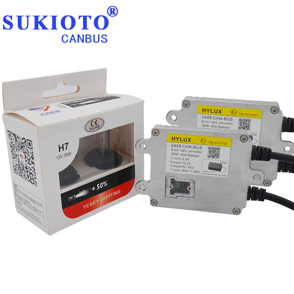 SUKIOTO Шина CAN, HID, ксеноновый комплект Hylux 2A88 балласт фар Yeaky D2H H1 H7 H11 HB3 D2S Yeaky освещения 4500K 5500K 6500K hyluxtek
