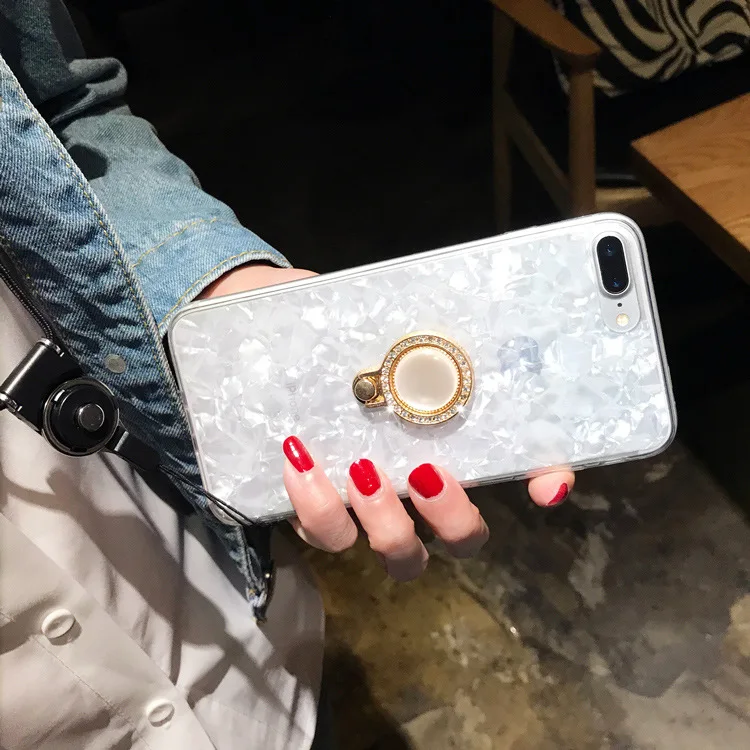 Модный чехол с раковинами 3D Твердый любящим сердцем для iPhone X XS Max XR 6 6S 7 8 Plus