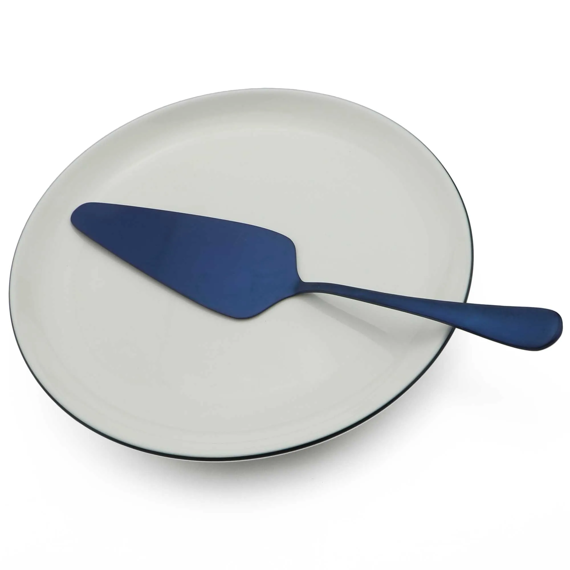 Cake Shovel 1 шт Матовый Синий Нержавеющая сталь вилка и Стейк-нож ложка Ресторан Столовый Текстиль для отеля столовые сервизы Кофе торт ложка, чайная ложка - Цвет: Cake Shovel