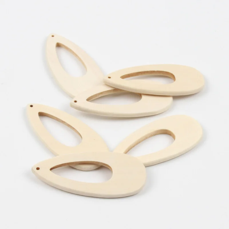 5 шт. натуральные серьги из дерева кулон деревянные кусочки для изготовления