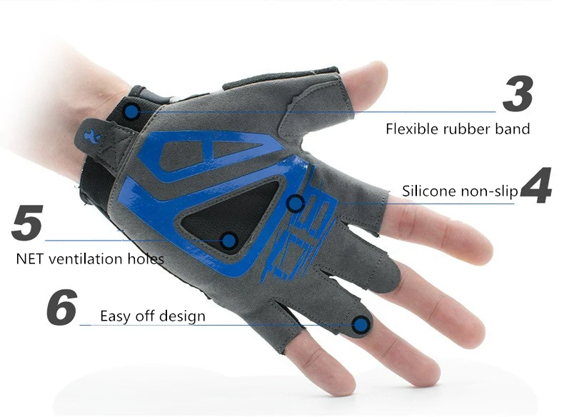 Велосипедные перчатки спортивные без пальцев для мужчин и женщин мужские с