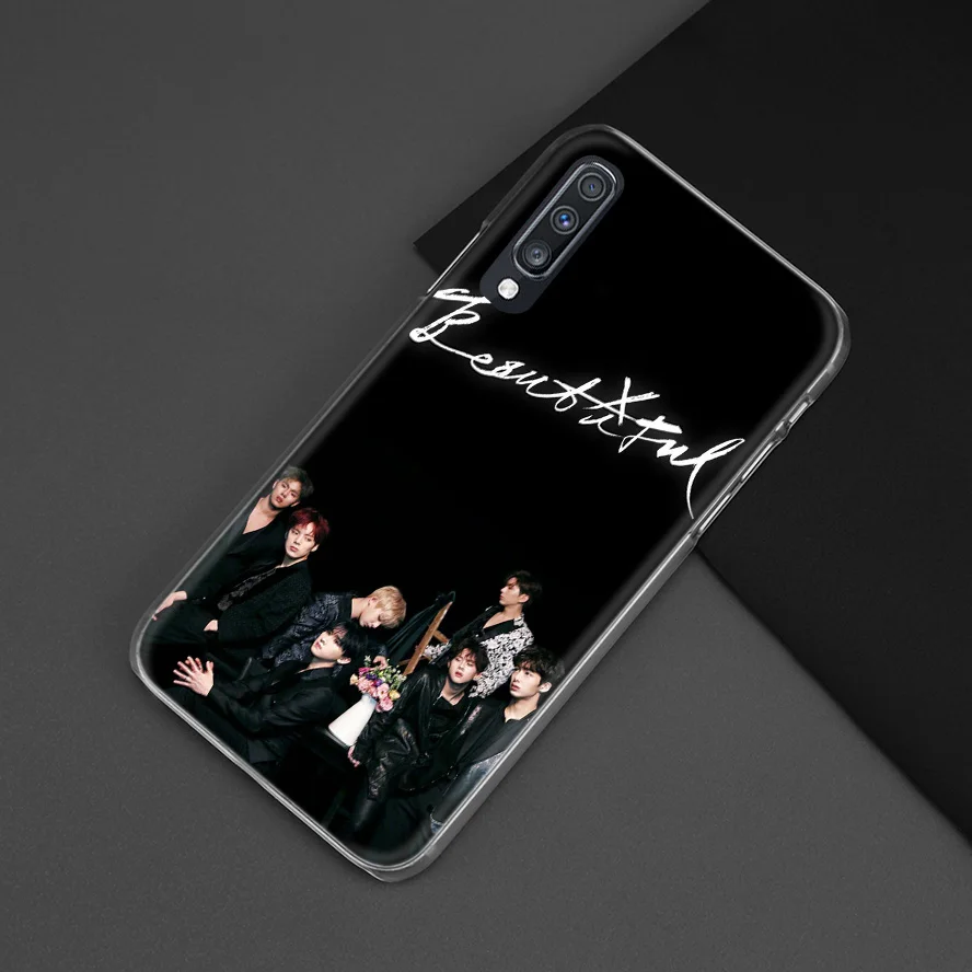 Чехол Monsta X KPOP Boy Group для samsung Galaxy A50 A70 A20e A40 A30 A20 A10 A8 A6 Plus A9 A7 жесткий прозрачный чехол для телефона