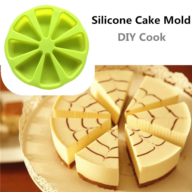 

1 Piece DIY Bakeware Molds Cake Pan Silicone Cake Mold Pudding Cakes Mould Muffin Baking Tools Eight holes Fondant Cake Molds